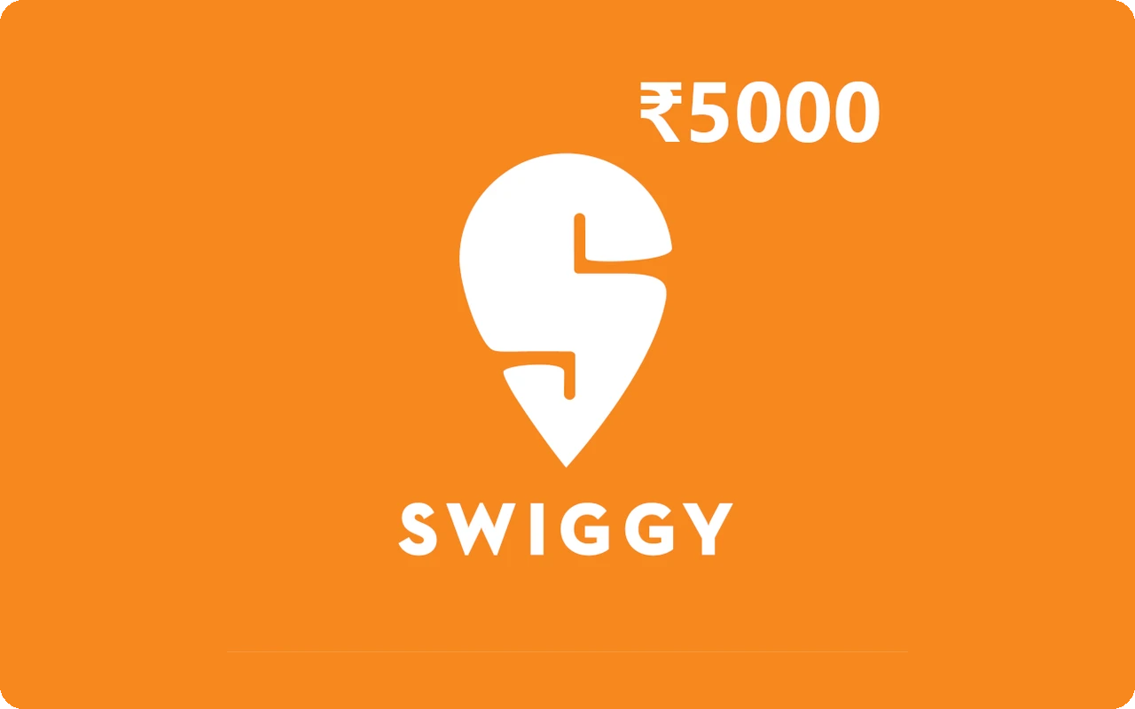 Swiggy ₹5000 Gift Card (India)