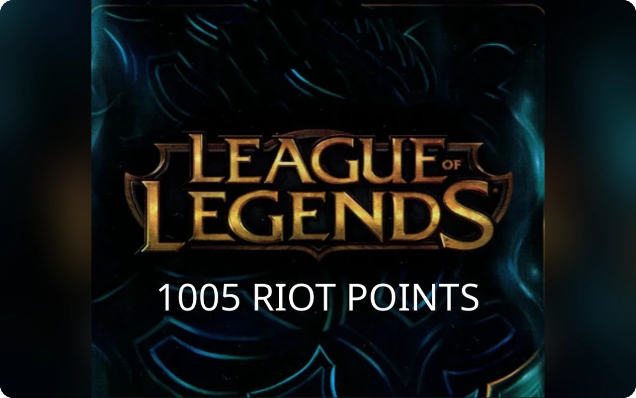 League of Legends 1005 Gift Card (Turkey)