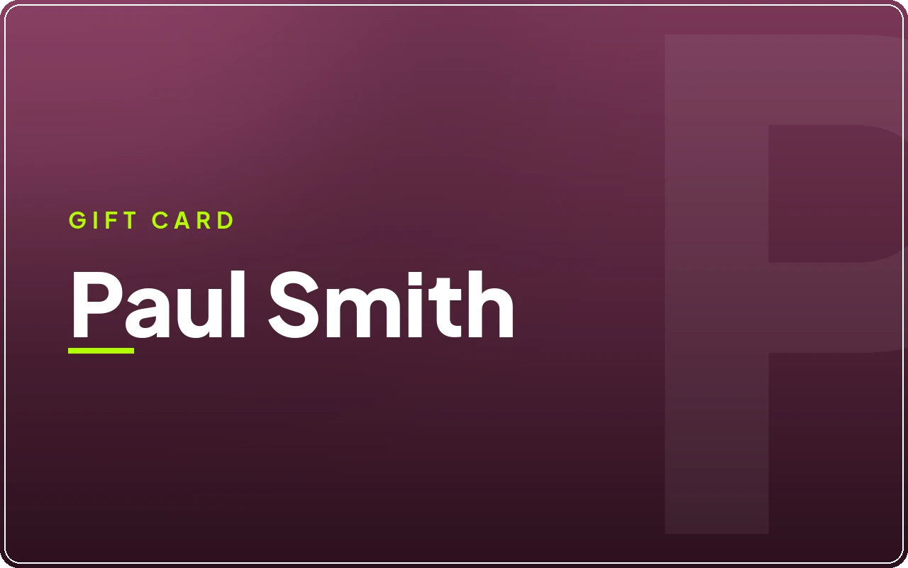 Paul Smith £70 Gift Card (United Kingdom)