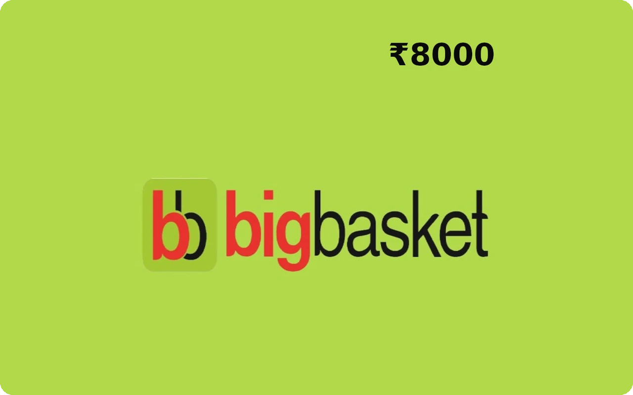 Bigbasket ₹8000 Gift Card (India)