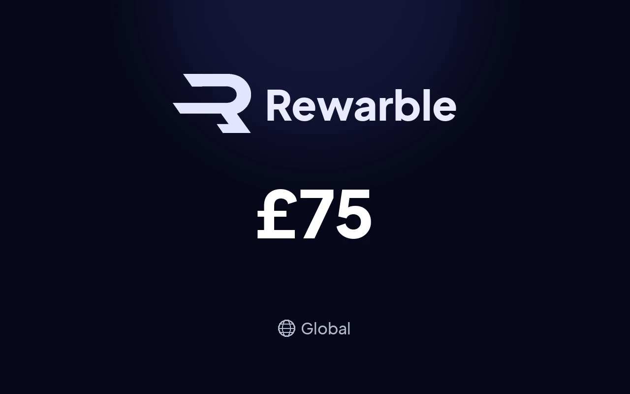 Rewarble Super £75 Gift Card