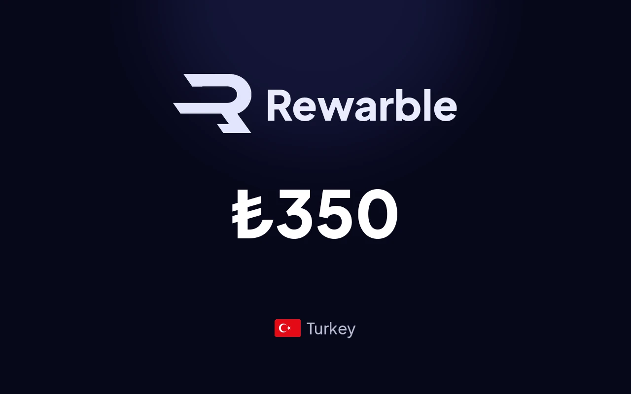 Rewarble Papara ₺350 Gift Card (Turkey)