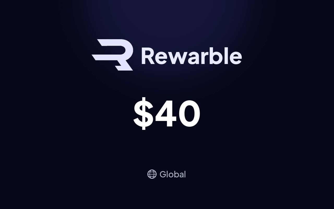 Rewarble Payz $40 Gift Card