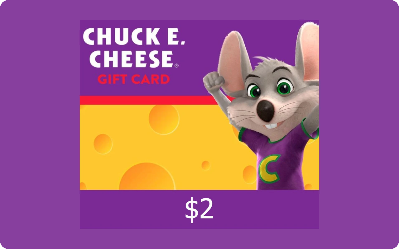 Chuck E. Cheese $2 Gift Card (United States)
