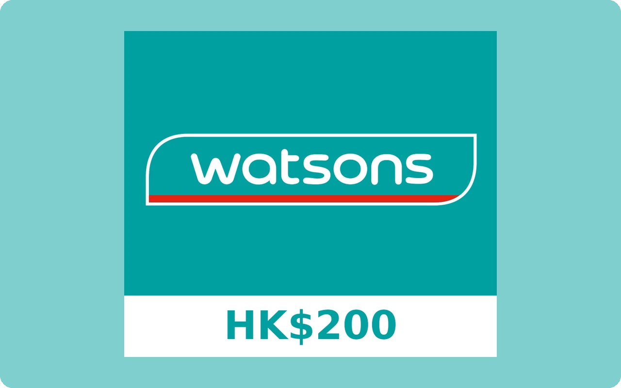 Watsons $200 Gift Card (Hong Kong)