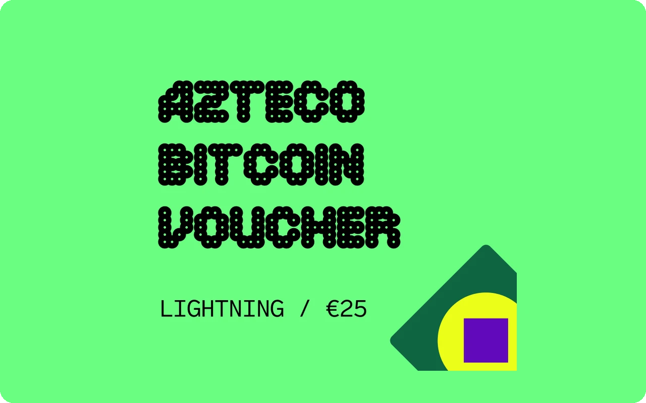 Azteco Bitcoin Lighting €25 Gift Card (Europe)