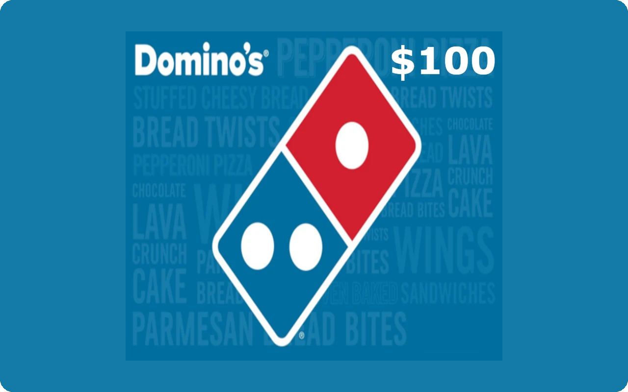 Domino's Pizza $100 Gift Card (United States)