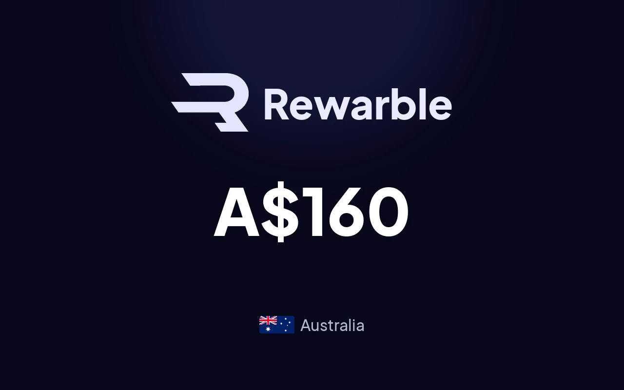 Rewarble Super A$160 Gift Card (Australia)