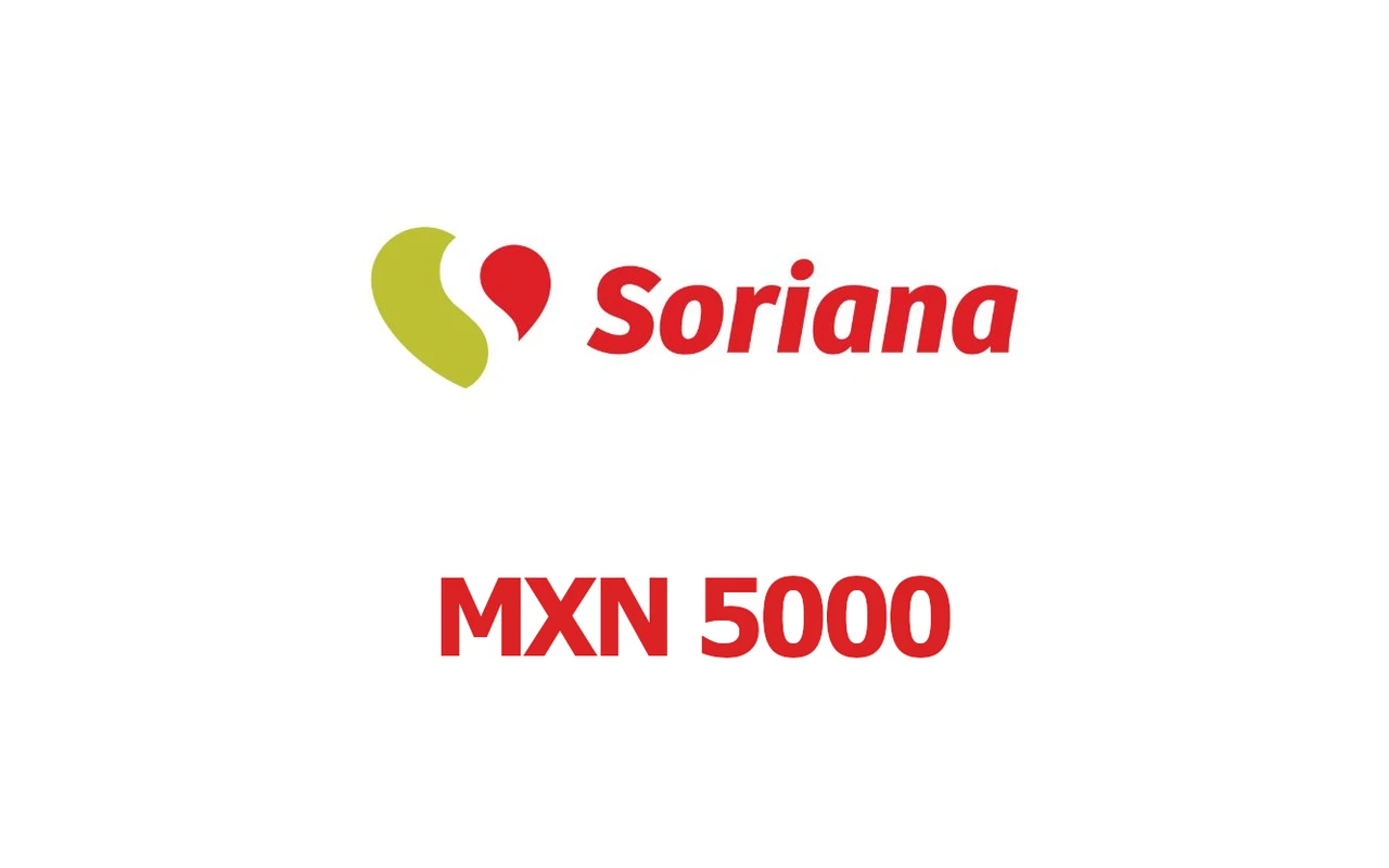 Soriana MX$5000 Gift Card (Mexico)