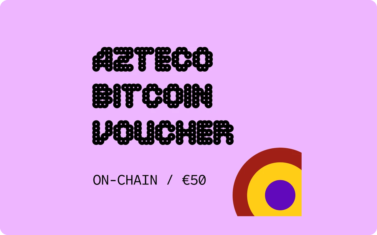 Azteco Bitcoin On Chain €50 Gift Card (Europe)