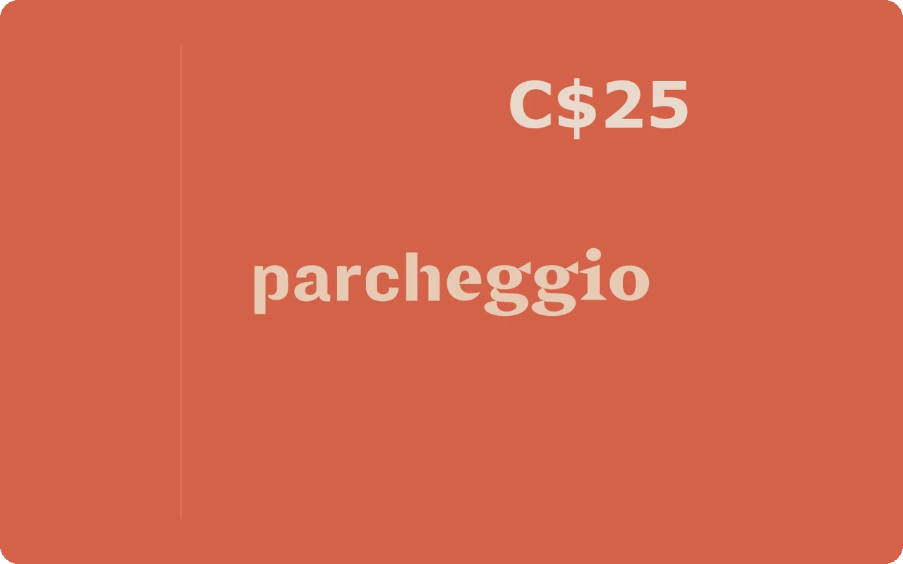 Parcheggio $25 Gift Card (Canada)