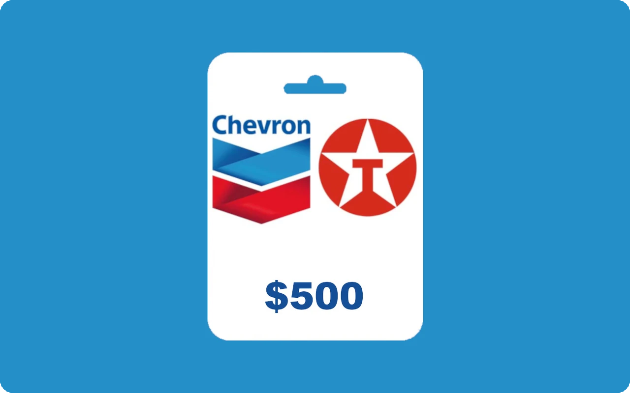Chevron & Texaco $500 Gift Card (United States)