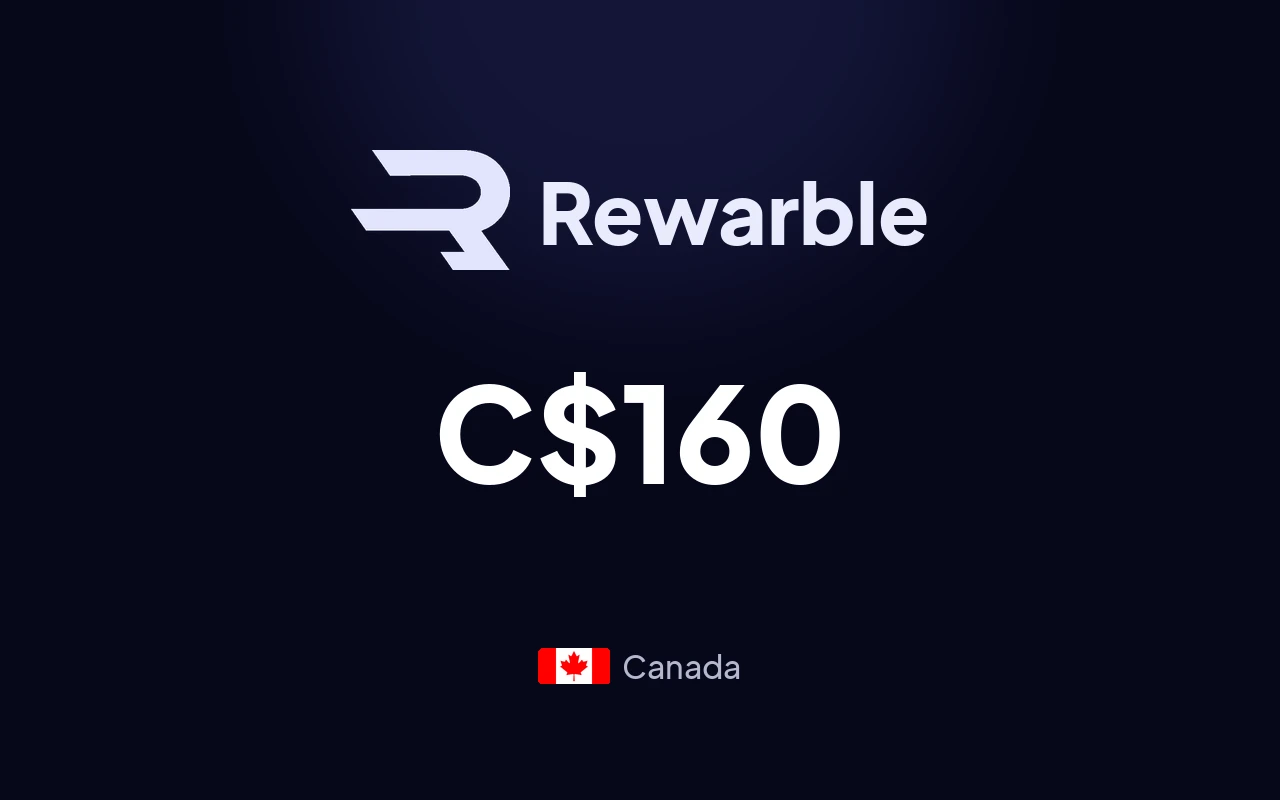 Rewarble Super C$160 Gift Card (Canada)
