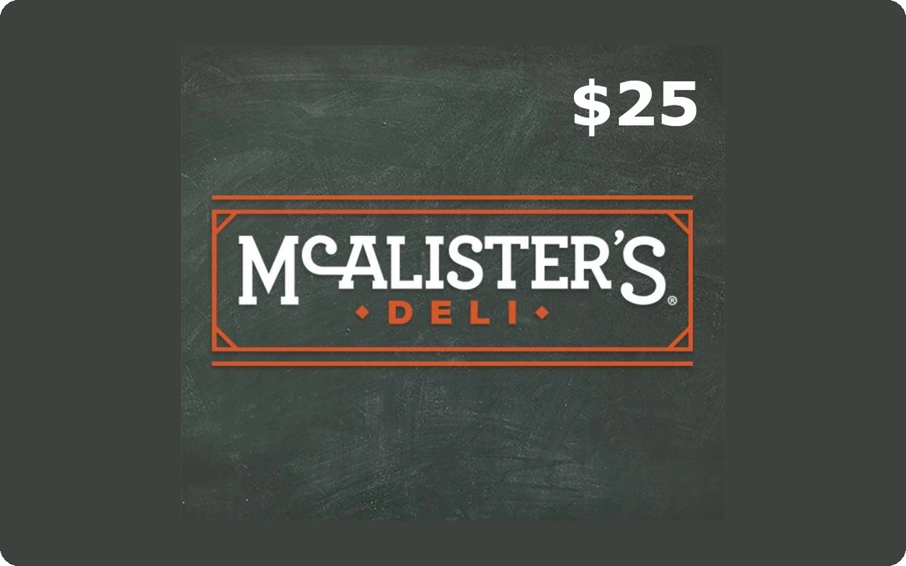 Mcalisters $25 Gift Card (United States)