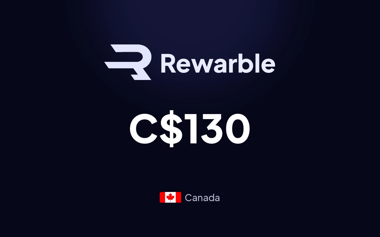 Rewarble Super C$130 Gift Card (Canada)