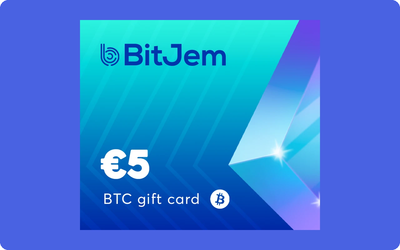 Bitjem Crypto €5 Gift Card (Europe)