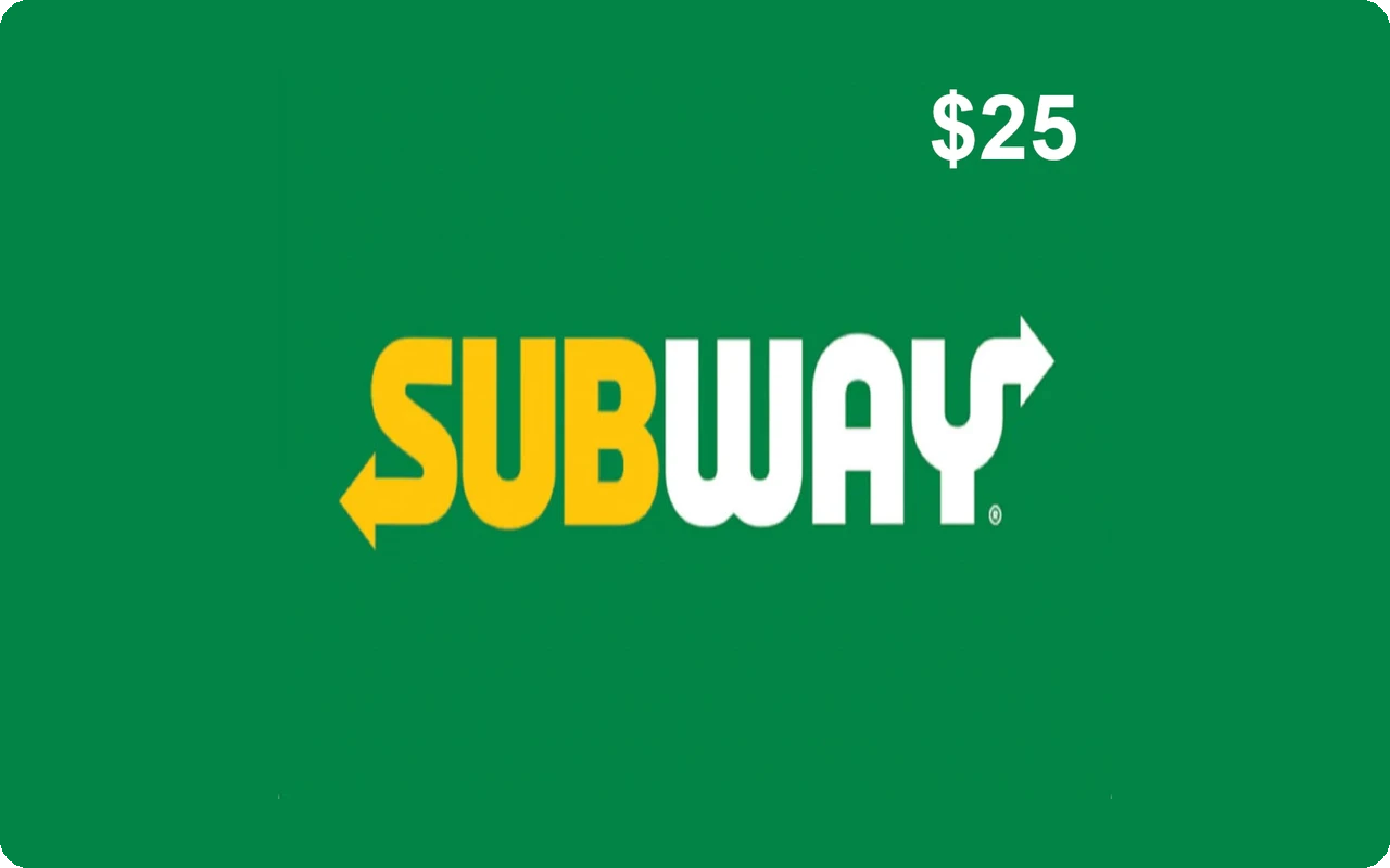 Subway $25 Gift Card (United States)