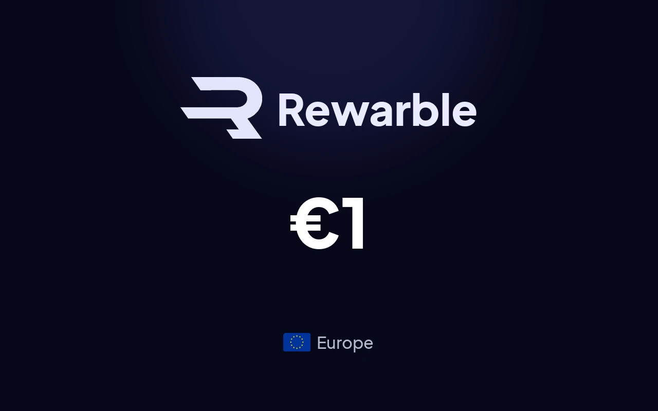 Rewarble PayPal €1 Gift Card (Europe)