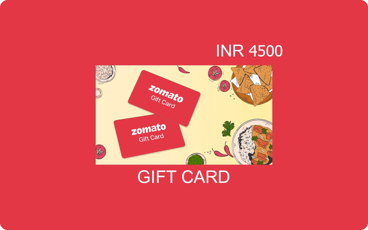 Zomato ₹4500 Gift Card (India)