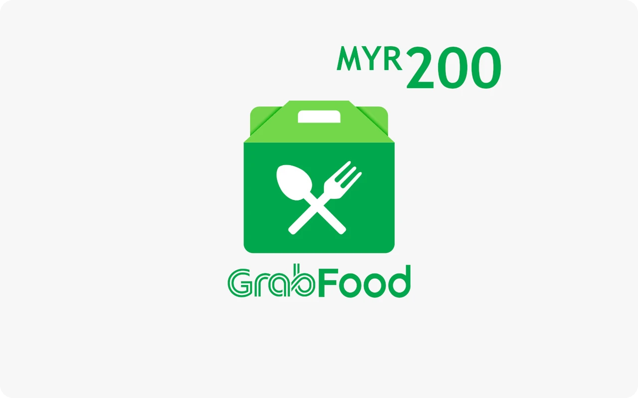 Grab Food 200 RM Gift Card (Malaysia)