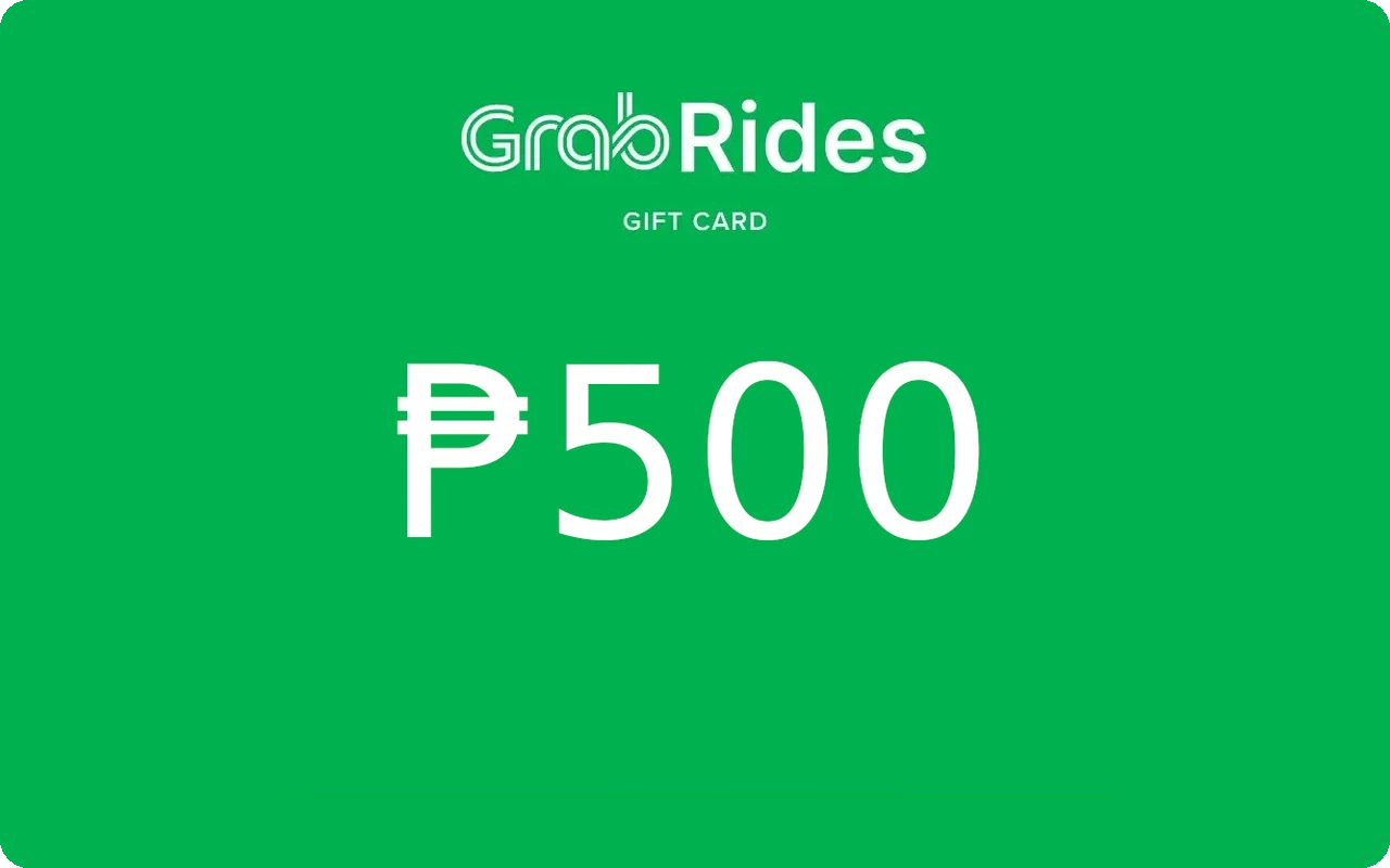 Grab Rides ₱500 Gift Card (Philippines)