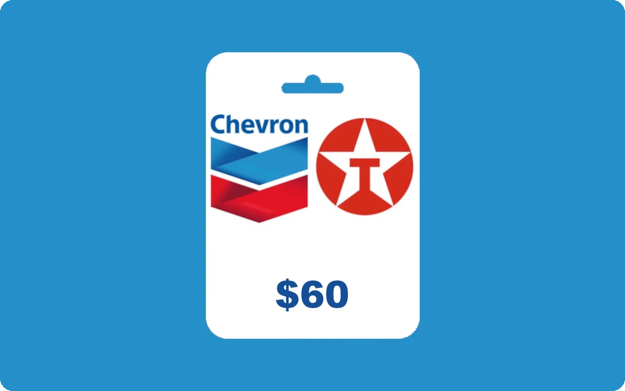 Chevron & Texaco $60 Gift Card (United States)