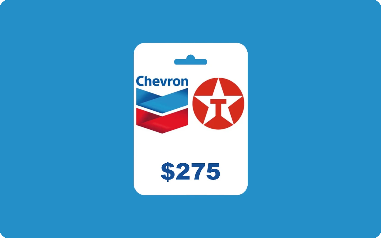 Chevron & Texaco $275 Gift Card (United States)
