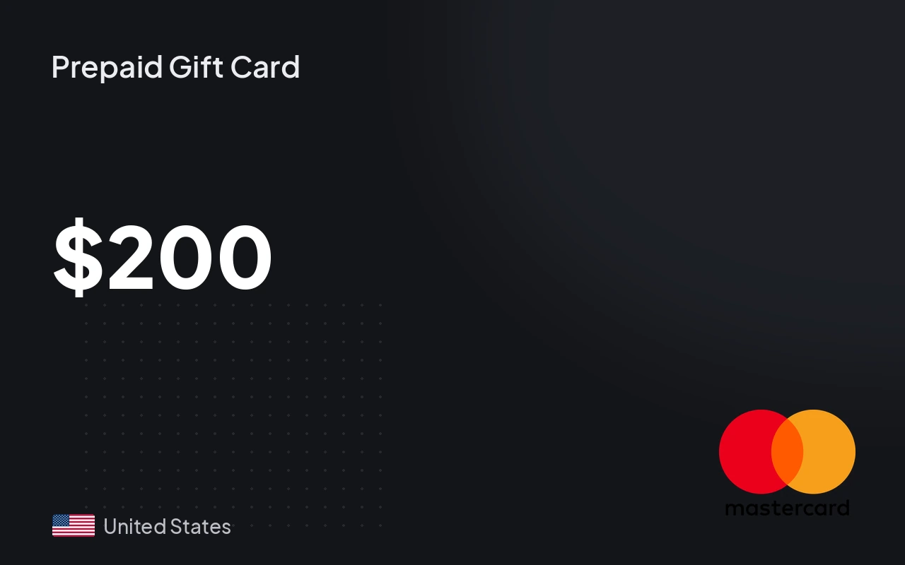 Mastercard Prepaid Flexicard $200 Gift Card (United States)