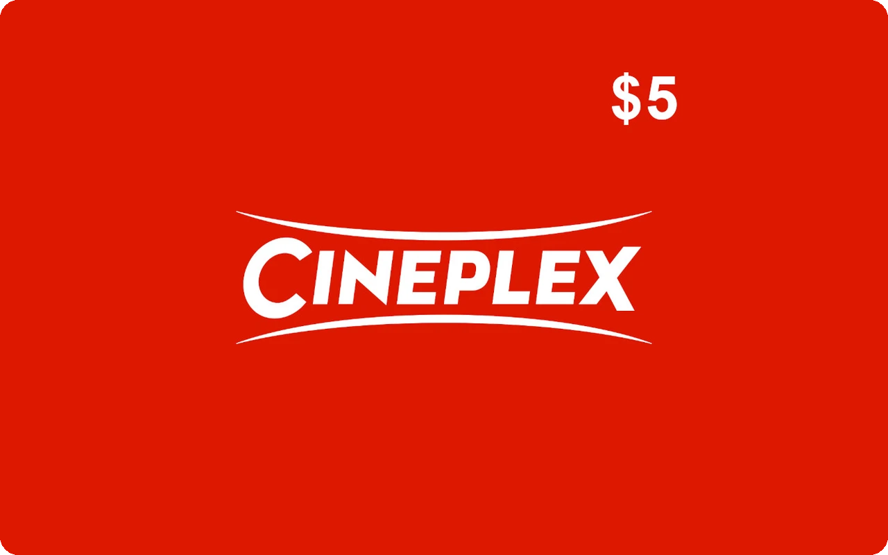 Cineplex $5 Gift Card (Canada)