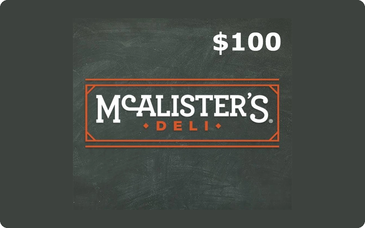 Mcalisters $100 Gift Card (United States)