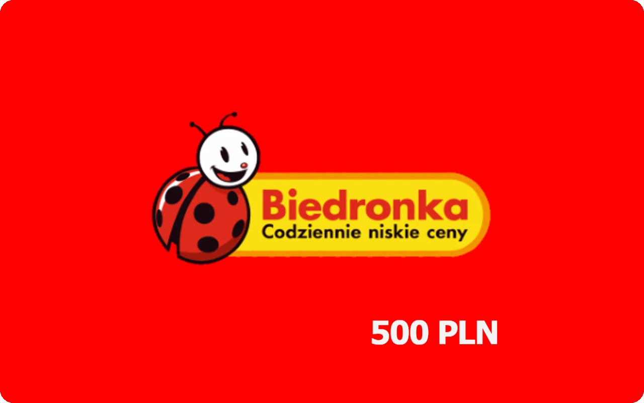 Biedronka 500 zł Gift Card (Poland)
