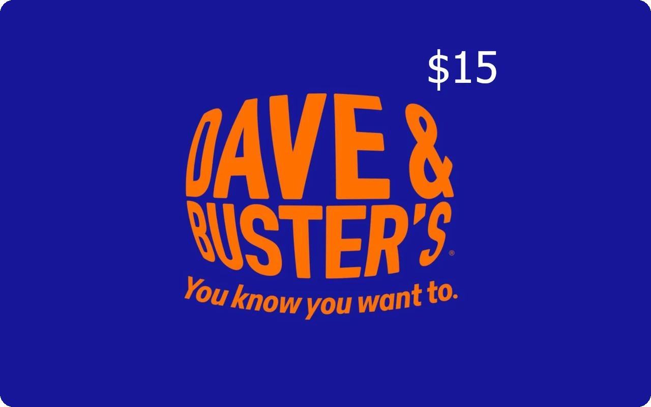 Dave & Buster's $15 Gift Card (United States)