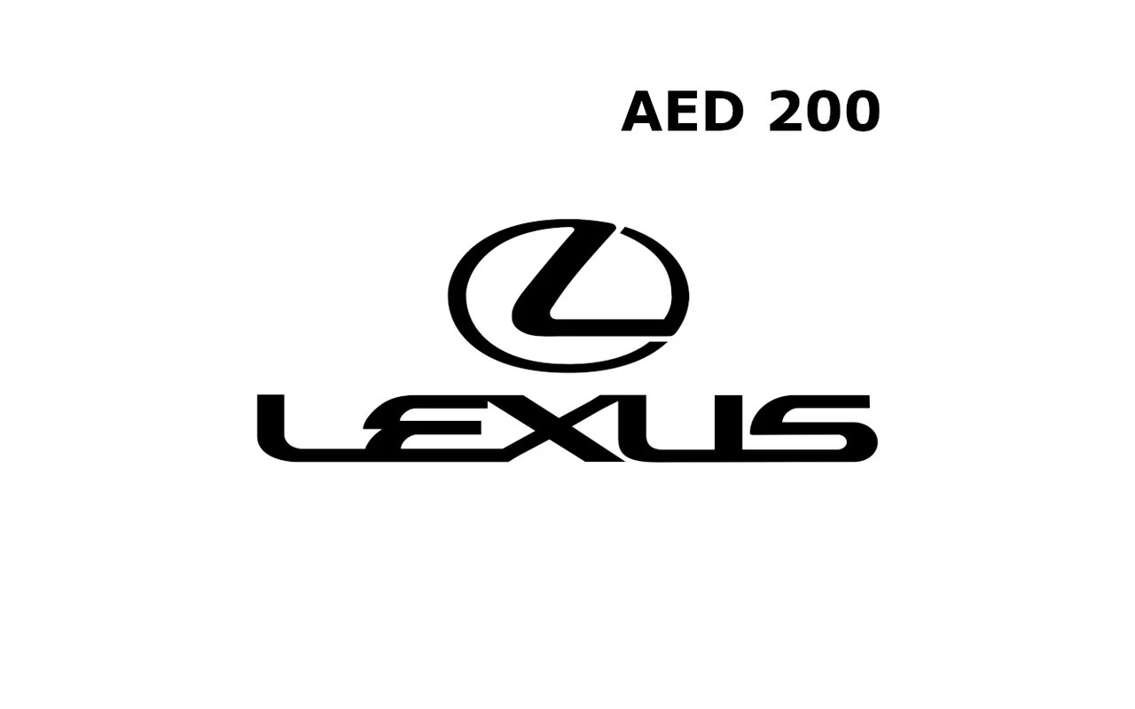 Lexus 200 AED Gift Card (United Arab Emirates)