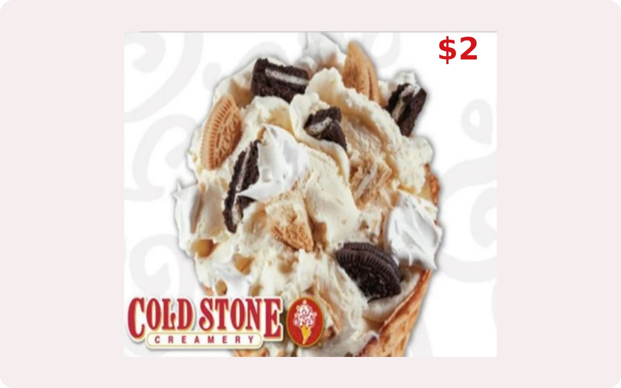 Cold Stone Creamer $2 Gift Card (United States)