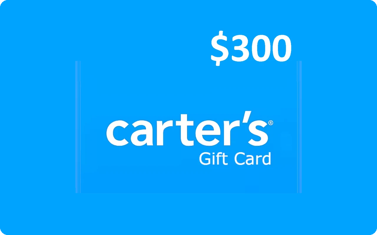Carter's $300 Gift Card (United States)