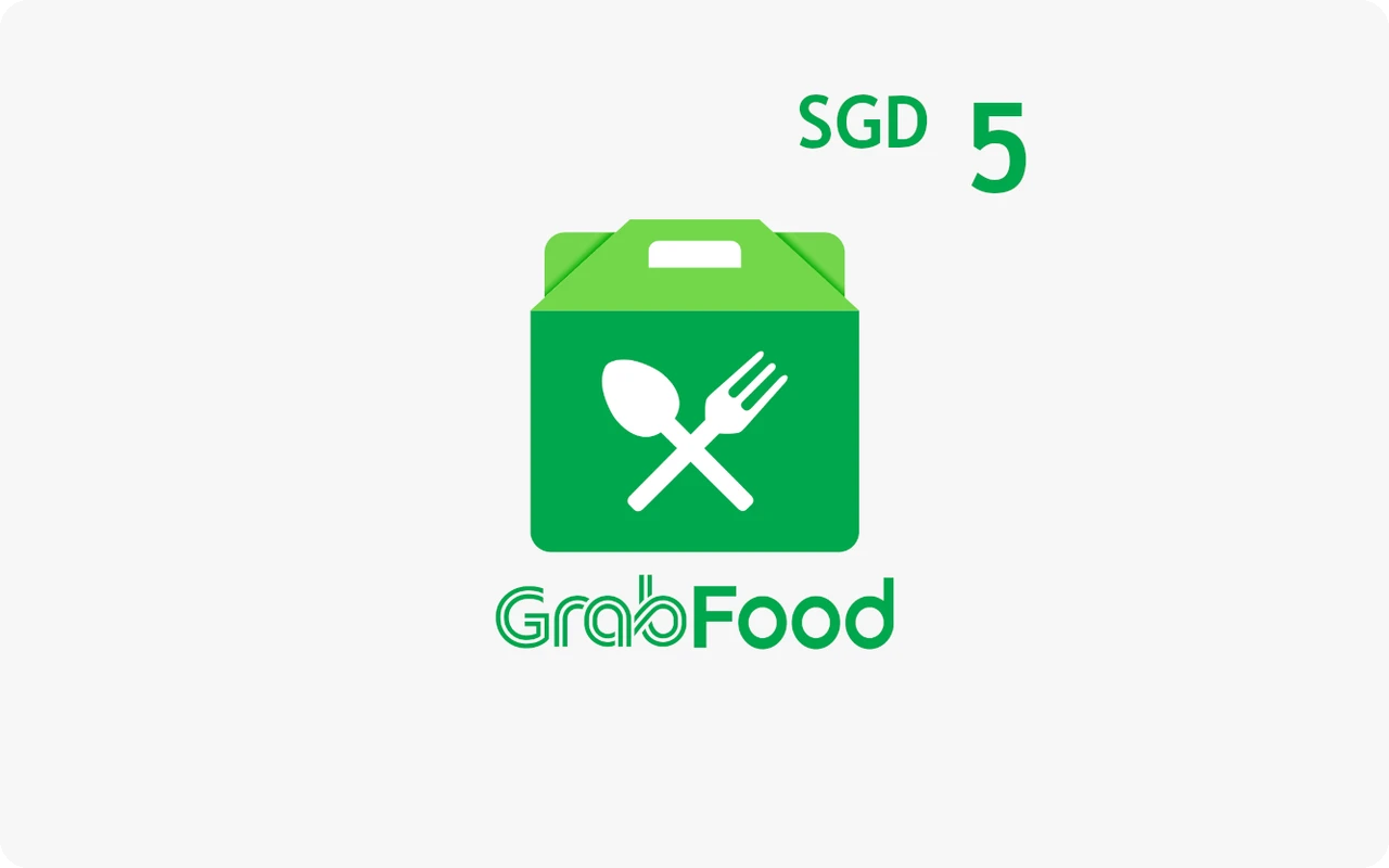 Grab Food S$5 Gift Card (Singapore)