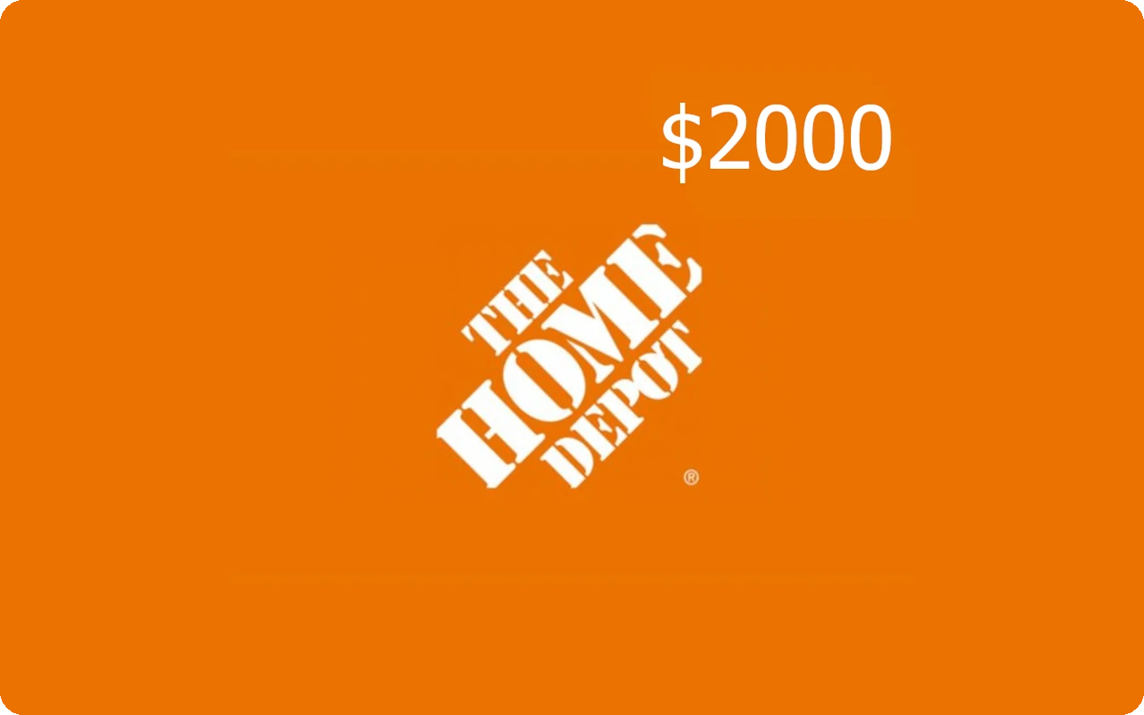 The Home Depot $2000 Gift Card (United States)
