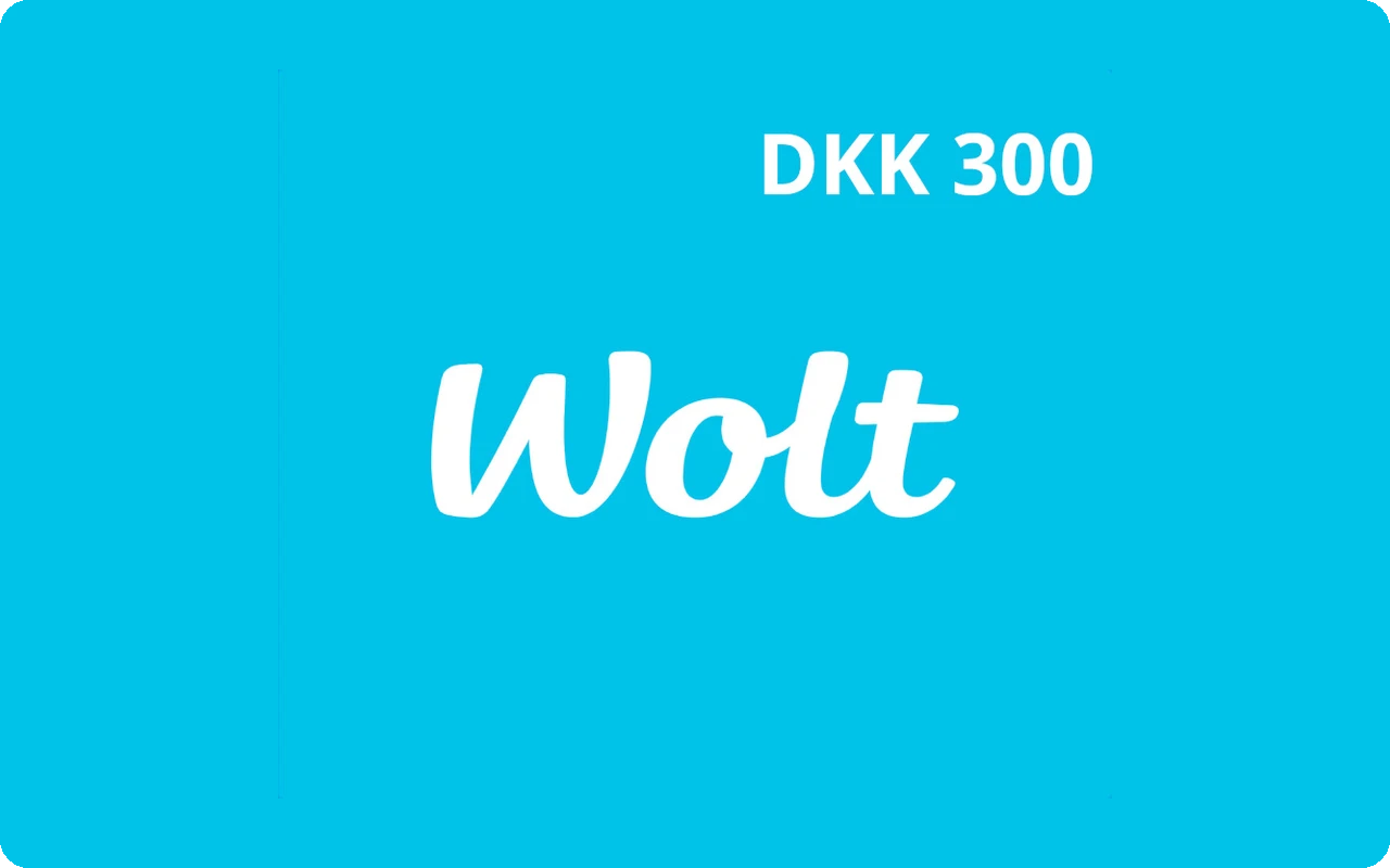 Wolt 300 kr Gift Card (Denmark)
