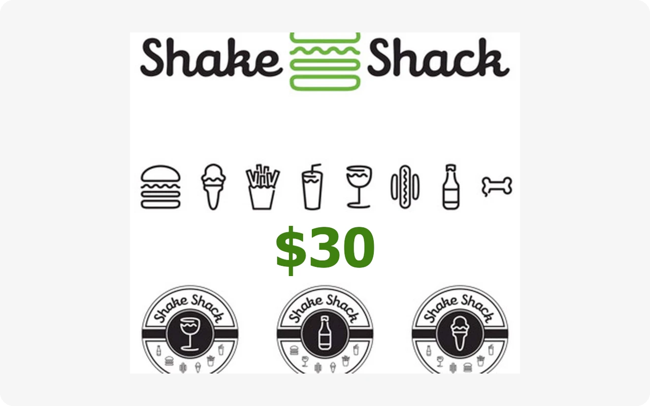 Shake Shack $30 Gift Card (United States)