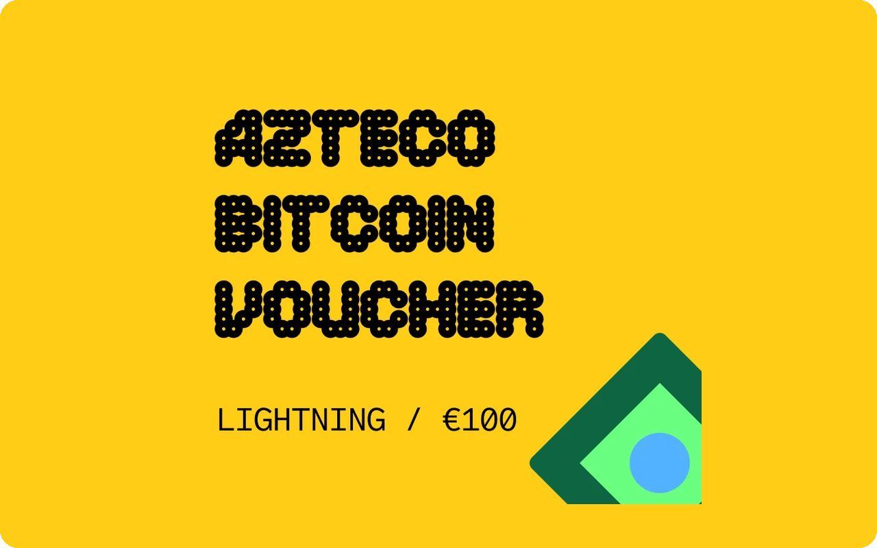 Azteco Bitcoin Lighting €100 Gift Card (Europe)