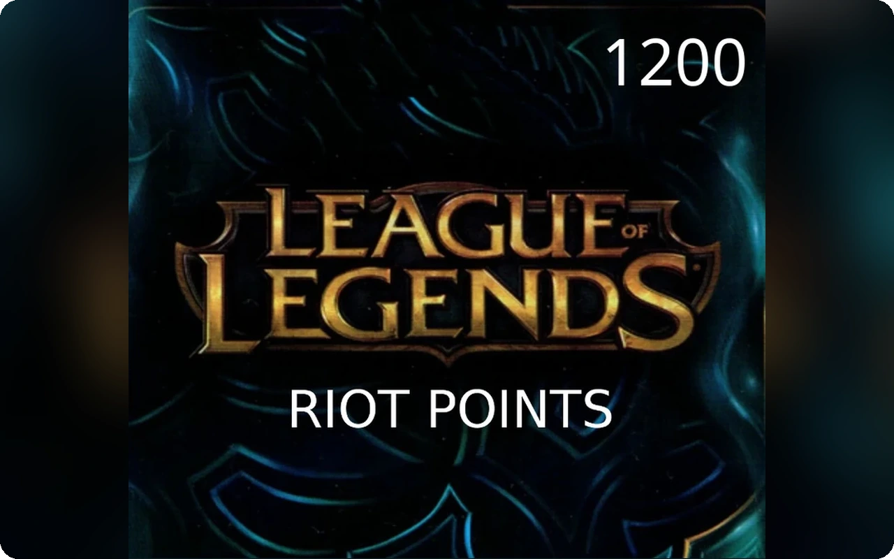 League of Legends 1200 Gift Card (United States)
