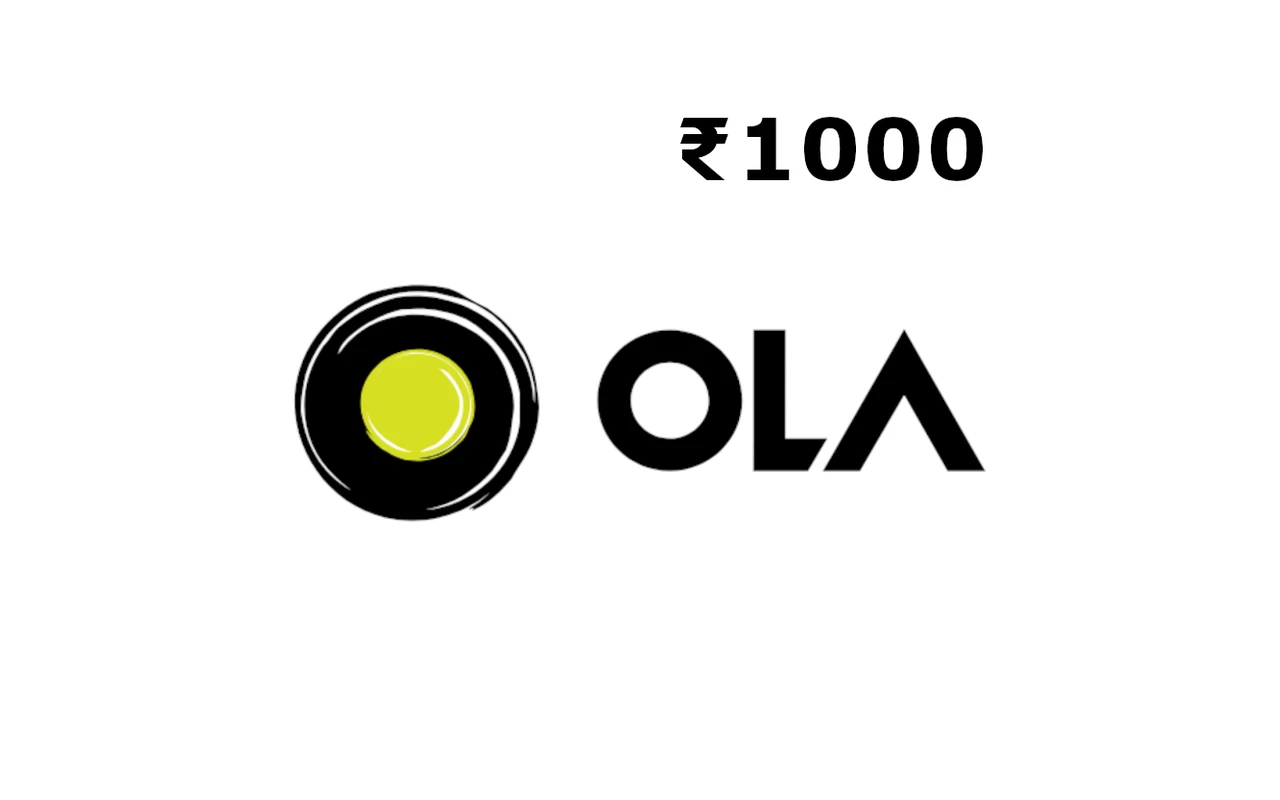 Ola Cabs ₹1000 Gift Card (India)