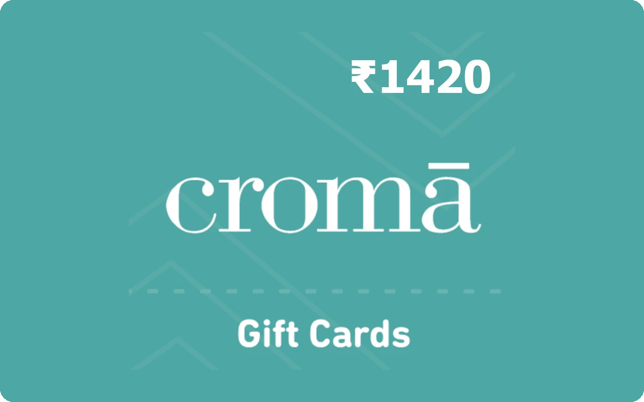 Croma ₹1420 Gift Card (India)