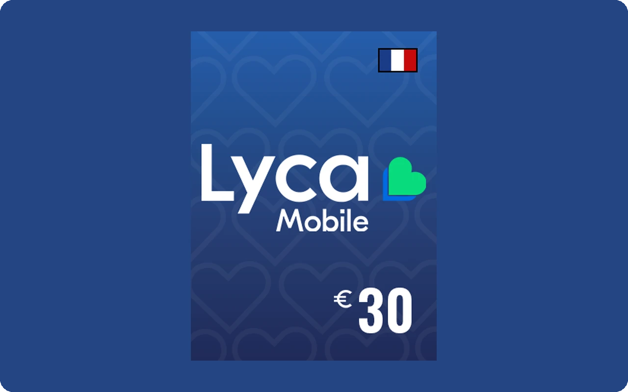 Lycamobile 30 EUR - Lycamobile Key - FRANCE