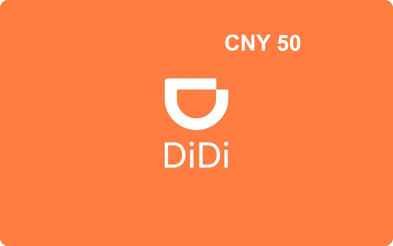 Didi Taxi ¥50 Gift Card (China)
