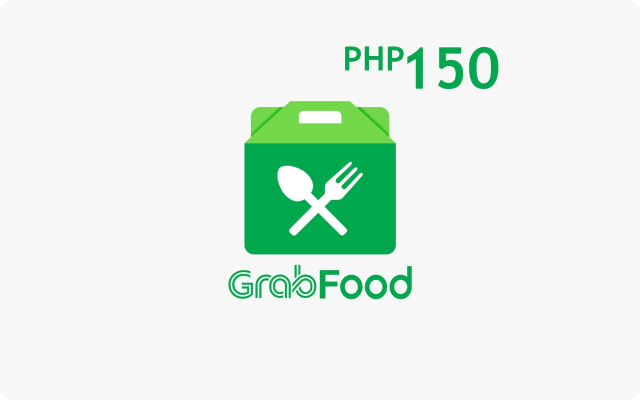 Grab Food ₱150 Gift Card (Philippines)