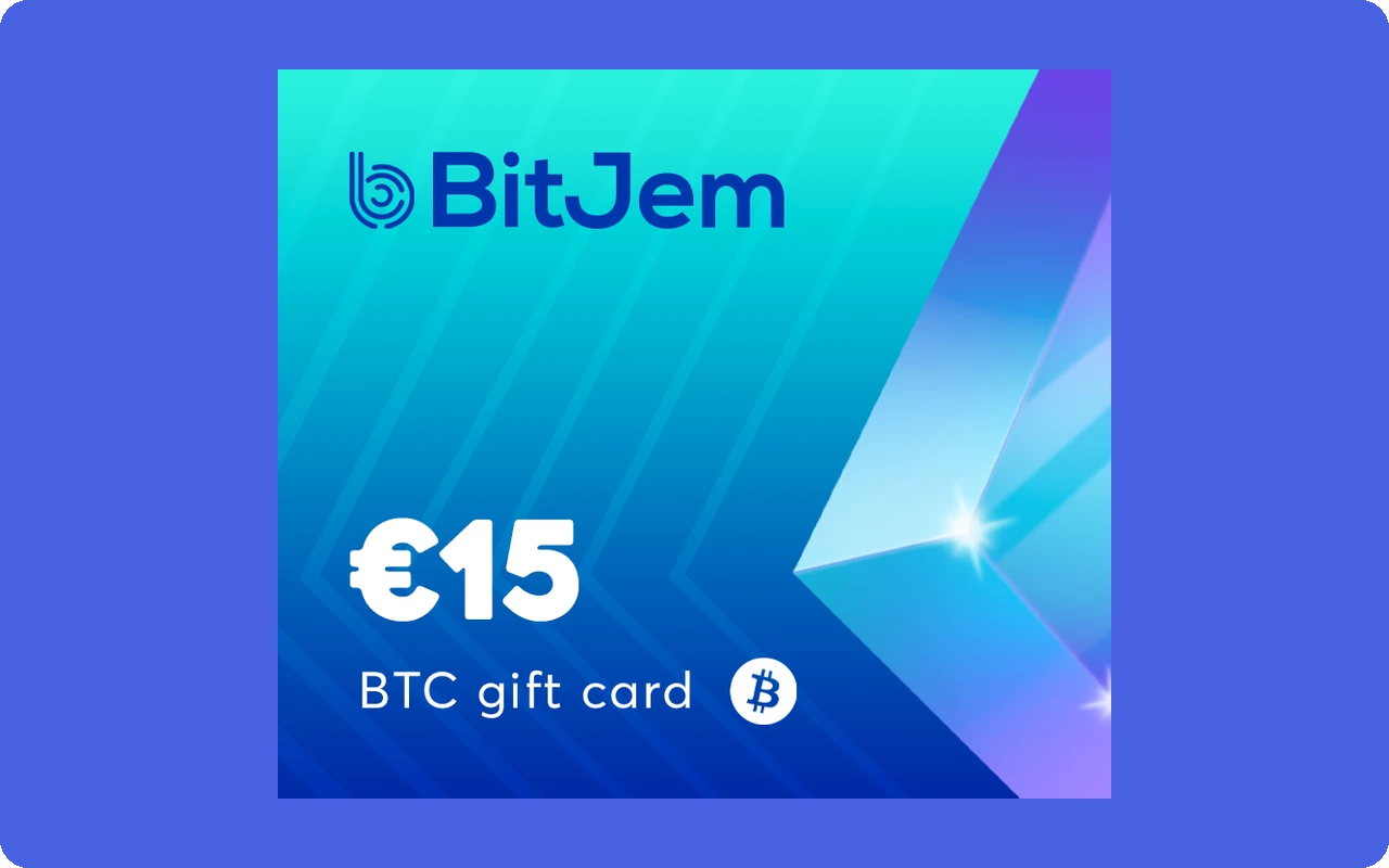 Bitjem Crypto €15 Gift Card (Europe)