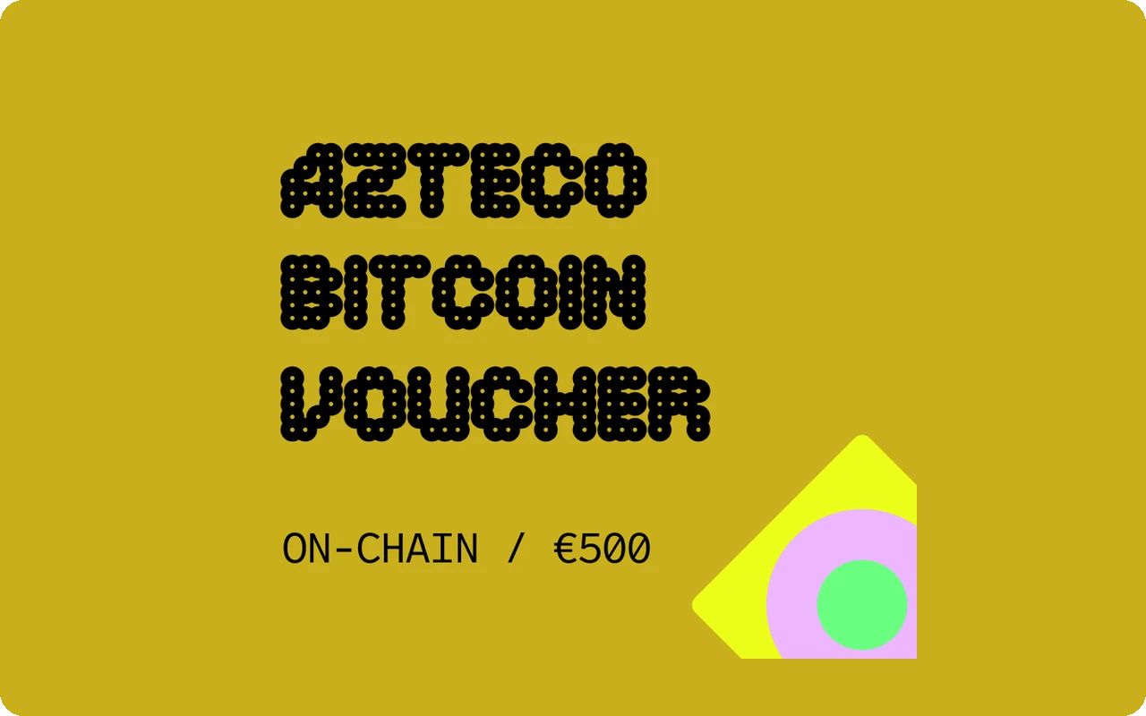 Azteco Bitcoin On Chain €500 Gift Card (Europe)