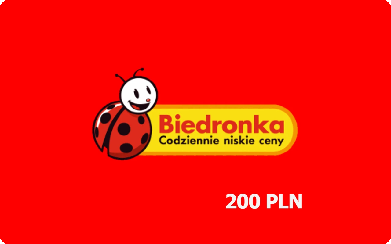 Biedronka 200 zł Gift Card (Poland)