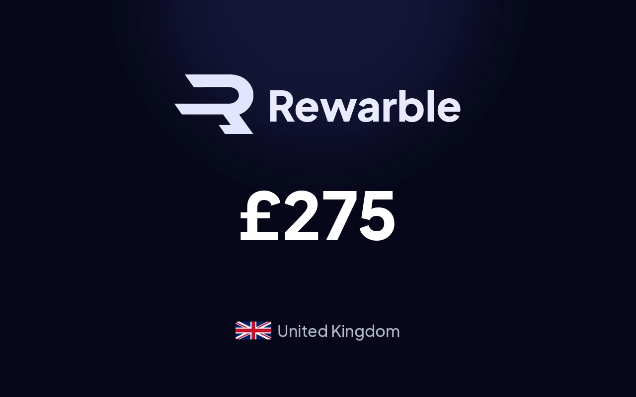 Rewarble Crypto £275 Gift Card (United Kingdom)